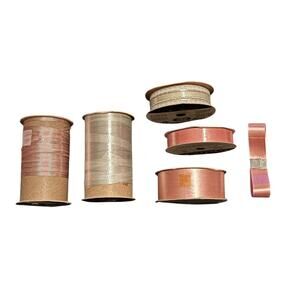 VTG Holiday Ribbon Twinkle Tye Laurel Lustre American Greetings Christmas READ